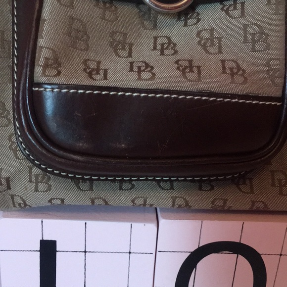 Dooney & Bourke Signature Fabric Double Pocket - Picture 4 of 16